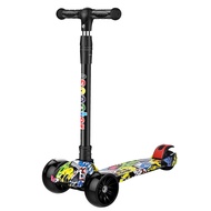 Children Scooter 3 Wheel Scooter With Flash Wheels Kick Scooter For 3-12 Year Kids Adjustable Height Foldable Children Scooter