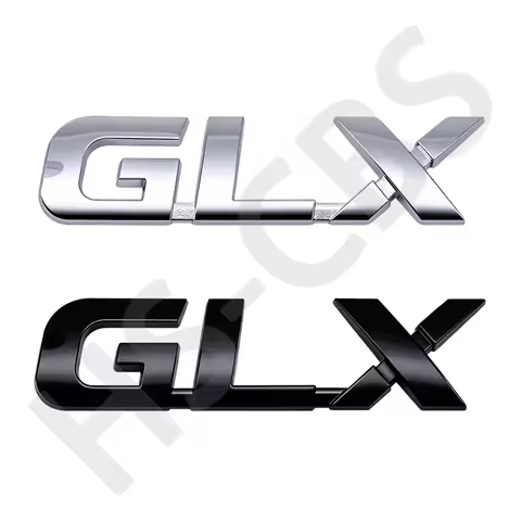3D ABS GLX Letters Car Fender Badge Sticker GLX Logo Rear Trunk Emblem Badge Decal Car Styling Acces