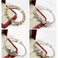 (88) Freshwater Baroque Pearl Gold Plated Rhodium wire Bracelet