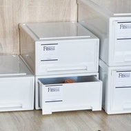 日本天馬 Fits MONO純白系隨選25.7寬單層抽屜收納箱-3入