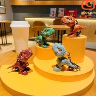 GLENES Tyrannosaurus Rex Doll Keychain, Simulated Cartoon Hand Biting Dinosaur Keyring, Fashion Bite