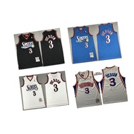 IATB Jersey No. 76ers IVERSON Jerseys No. 76 IVERSON Embroidered Basketball Jersey MN Version Retro 