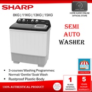 Sharp Mesin Basuh Semi Auto 7Kg/11kg/13kg/15kg  Sharp Semi Auto Washing Machine