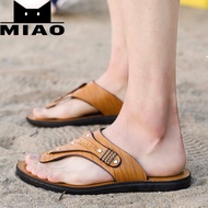 Miao.JiMurah Sandal Slippers for Men Selipar Lelaki Seliper Lelaki Sendal Lelaki Leather Sandals Kasut Lelaki Shoes for Men