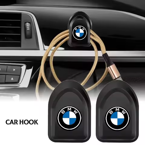 Car Sticker 2/4Pcs Adhesive Car Hook USB Storage Hanger Fit BMW M E46 E90 E60 F30 F10 E39 E36 F20 G3