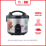 Nồi cơm điện Sharp 1.8 lít KS-NR191STV