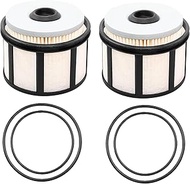 2PCS FD-4596 Diesel Fuel Filter Replacement for 1999-2003 Ford E350, F250, F350, F450, 2000-2003 E45