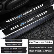 Carbon Fiber for Geely 50 X7 V6 Emgrand EC7 EC8 Car Door Threshold Anti Scratch Protector Stickers S
