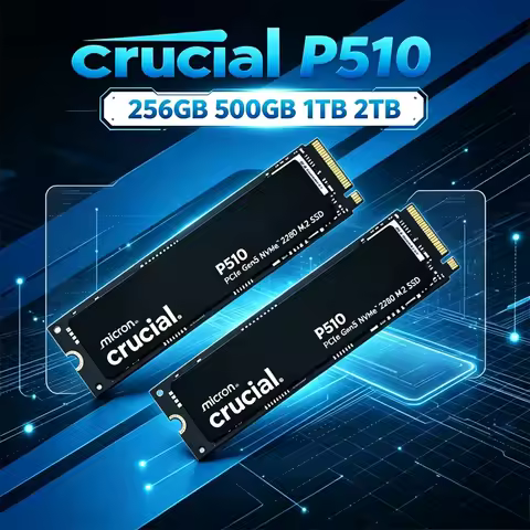 High-Performance M.2 2280 PCIe 5.0 NVMe SSD, Crucial P510 1TB, 11000MB/s Read & 9500MB/s Write, Upgr