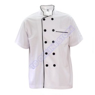 (Ready Stock) Chef Uniform Hotel Kitchen Restaurant Chef Jacket / Baju Masak / Baju Chef