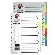 A4 Index Divider 5colour/10colour/Color Paper Index Divider/11 HOLES INDEX DIVIDER