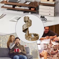 Dice Castle Tower Dice Tower Castle Stairs for Desktop Tower Ornaments Ancient Roman Castle Theme Di