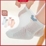 Baby Socks Cotton Nets Elastic Anti Slip Cute Mickey Socks Newborn Baby Boy Girl Socks 0-3 Years