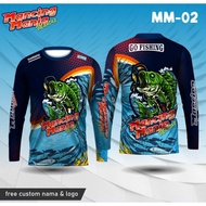 Jersey mancing mania baju fishing kaos lengan panjang -MURAH-