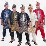 💥NEW💥 Set Baju Busana Baju Layang Dewasa / kanak-kanak Songket Bunga Tabur - Baju silang Budak denga