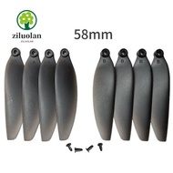 ZILUOLAN Folding Propeller Blades, Universal Black Remote Control Drone Parts, 58mm/66mm Plastic Qua