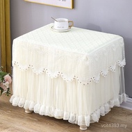 Dust Cover Tablecloth Table Cover Pink Bedside Table Cover White New Style Cover Cover Cloth Princes