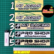 M7 Racing / ProShop / M7 Japan Sticker Cutting Overlapping Reflective /Stiker Kereta Engine Oil /Ene
