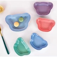 Le creuset ceramic plate macaron fruit plate bear children's plate tableware