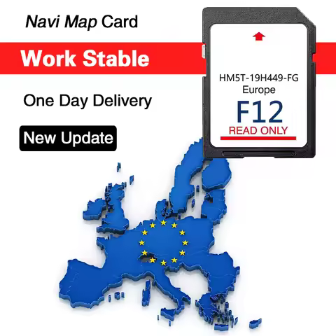 Newest F12 Sync2 Navigation SD Card Sat Nav Map UK Europe for Ford 2024 Update HM5T-19H449-FG