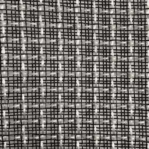 Acoustic Speaker Grill Cloth Fabric Black Silver Strip Woven AMP Cabinet 1.5x1m