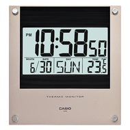 Casio ID-11-1D Wall Clock Temperature Digital Silver