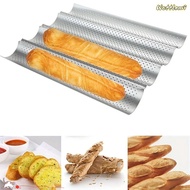 WATTLEMI Baguette Baking Tray, Nonstick Bakeware Baguette Mold, 2/4 Grooves Baking Tool French Bread