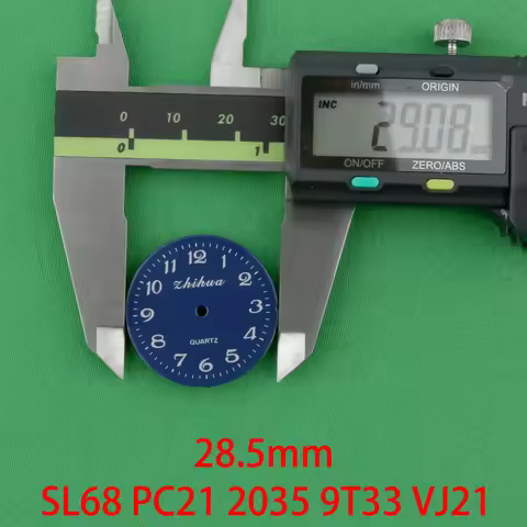 28.5/29mm dial MIYOTA 2035 dial sl68 dial pc21 movement 9t33 9t22 vj20 dial vj21 movement dial 2035 