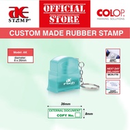 Custom Made Pre-Inked Stamp AE Flash Stamp AK |  cop flash chop nama office nurse pejabat cop compan