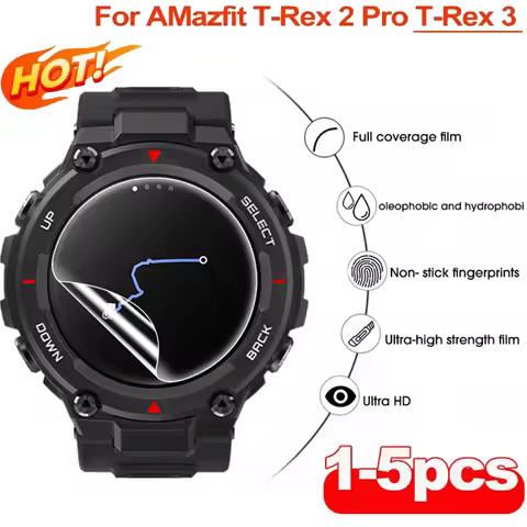 For Amazfit T Rex Pro T-Rex 2 Huami Screen Protector 9H Tempered Glass TRex T-Rex Pro Protective Fil