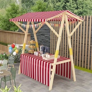 Stall Folding Table Solid Wood High-Profile Figure Mobile Market Stall Stand Solid Wooden Promotiona