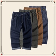 [GRND] 2025 New Style Original Color Denim Railway Overalls Ami Khaki WABASH Striped Overalls Canvas