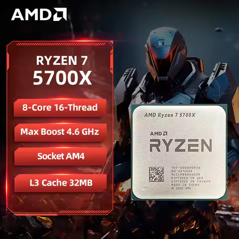 AMD Ryzen 7 5700X 100% Brand New AMD R7 5700X CPU 4.6GHz 8-Core 16-Thread 32MB L3 Cache Socket AM4 C