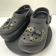 皮革手工製作 Crocs 吊飾獨特 洞洞鞋配件 洞洞鞋 DIY 3D Crocs