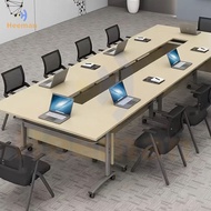 Training Table Folding And Chair Set, Splicable Replica Table, Mobile Long Table With Wheels, Multif