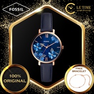 [Authentic *FREE BRACELET*] FOSSlL Jacqueline Three-Hand Women Watch Jam Tangan Wanita Perempuan ES4
