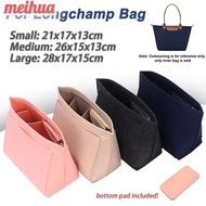 MEIHUAA 1Pcs Insert Bag, Storage Bags with Bottom Linner Bag, Durable Felt Travel Multi-Pocket Bag Organizer for Longchamp Bag