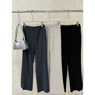 GRASS-Excellent Version Small Slit Back Elastic Suit Pants B76077
