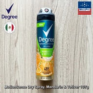 Degree® MotionSense Antiperspirant Deodorant Dry Spray Mandarin & Vetiver 107g ดีกรี สเปรย์ระงับเหงื