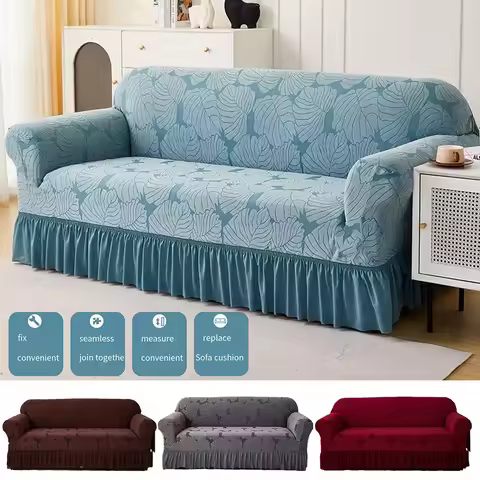 1/2/3/4 Seater Sofa Cover Single Double Three Four-Seater Elastic All-inclusive Dustproof Sofa Cover
