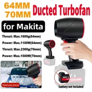 1100W Powerful Handheld Turbo Jet Fan 64MM/70MM Ducted Turbofan For Makita 18V/20V Battery Car Viole