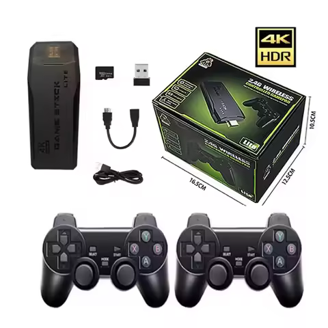 Portable M8 Game Stick 4K HD Classic Retro TV Gaming Console Home Plug & Play Video Game Player