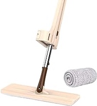 Self Wringing Mop, Lazy Flip Flat Mop 360 Spin Wet and Dry Flip Mop with Stainless Steel Handle Commemoration Day