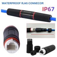 RJ45 Female to Female Barrel Connector Waterproof RJ45 Lan Cable Connection