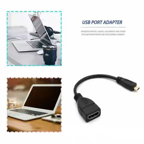Micro Compatible Hdmi Cable Micro Hdmi To Hdmi Female Adapter Cable Supports 1080P Complies With Hdm
