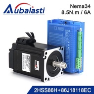 JMC 2Phase Nema34 8.5N.m Hybrid Closed Loop Stepper Servo Motor Driver Kits 2000rpm 6A Shaft Dia.14m