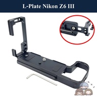 L-PLATE สำหรับ NIKON Z6 III by JRR ( L-Plate for NIKON Z6 III ) NIKON Z6 III L-PLATE / Z6III Z6M3 L 