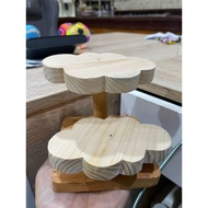 (The Bool's) 2-tier cloud wooden Hamster ladder | Wooden bridge cloud hamster reptile