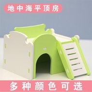 Mainan hamster, sarang hamster, sarang hamster emas, rumah tidur, rumah bumbung rata, kelengkapan sa
