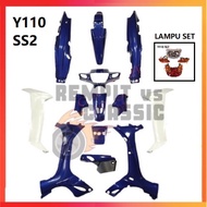 REMPIT Y110 SS2 SSTWO Original HLD Cover Set (4 Design) Siap Sticker Lampu Set Head Lamp Tail Lamp L